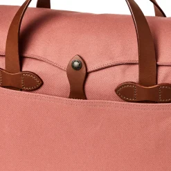 Borsa Ventiquattrore in Twill Robusto e Pelle
