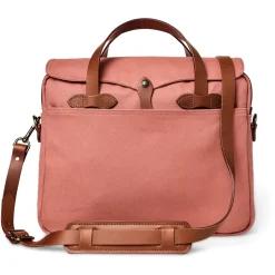 Borsa Ventiquattrore in Twill Robusto e Pelle