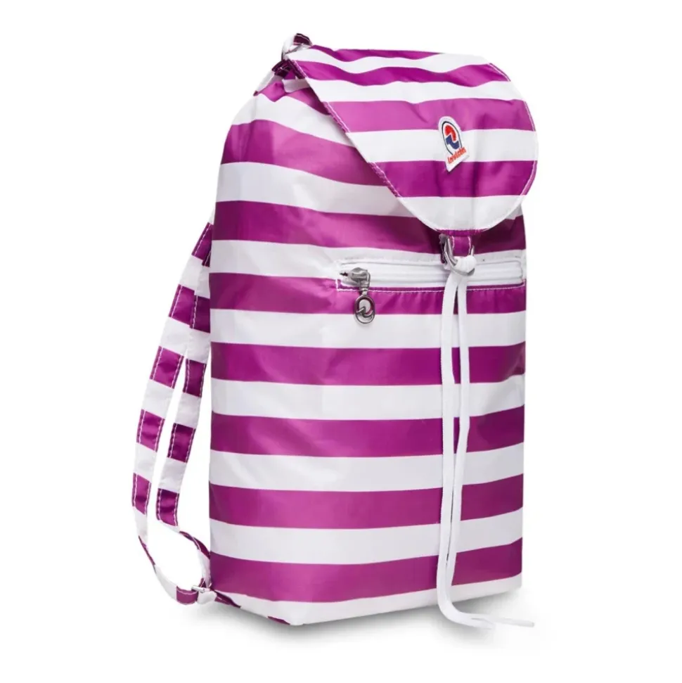 Borsa Verticale Leggera a Righe Bianco Unisex