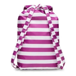Borsa Verticale Leggera a Righe Bianco Unisex