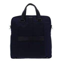 Borsa verticale per laptop e iPad blu unisex