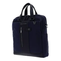 Borsa verticale per laptop e iPad blu unisex