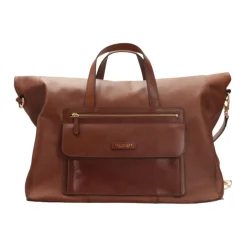 Borsone in pelle marrone modello Alberto