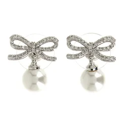 Bow Pearl Earrings