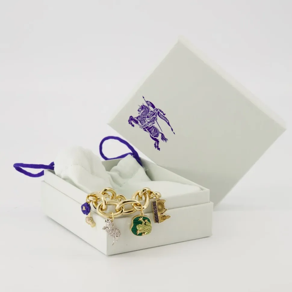 Bracciale Charm Link in Oro