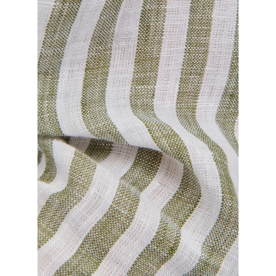 Camicia Collo Francese Righe Lino