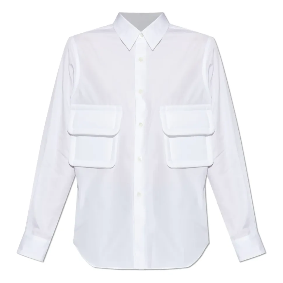 Camicia di cotone con tasche
