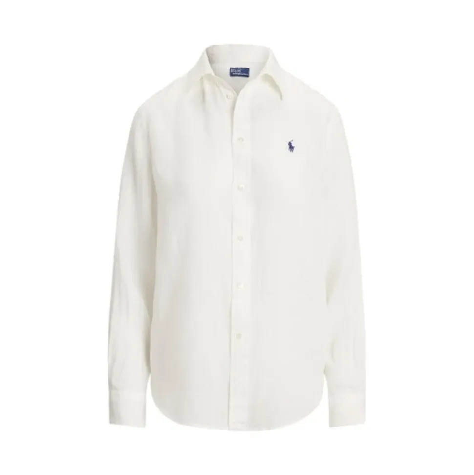 Camicia di lino dal taglio dritto