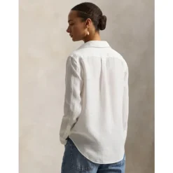 Camicia di lino dal taglio dritto