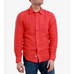 Camicia in Lino Button-Down