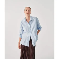 Camicia in misto lino e cotone