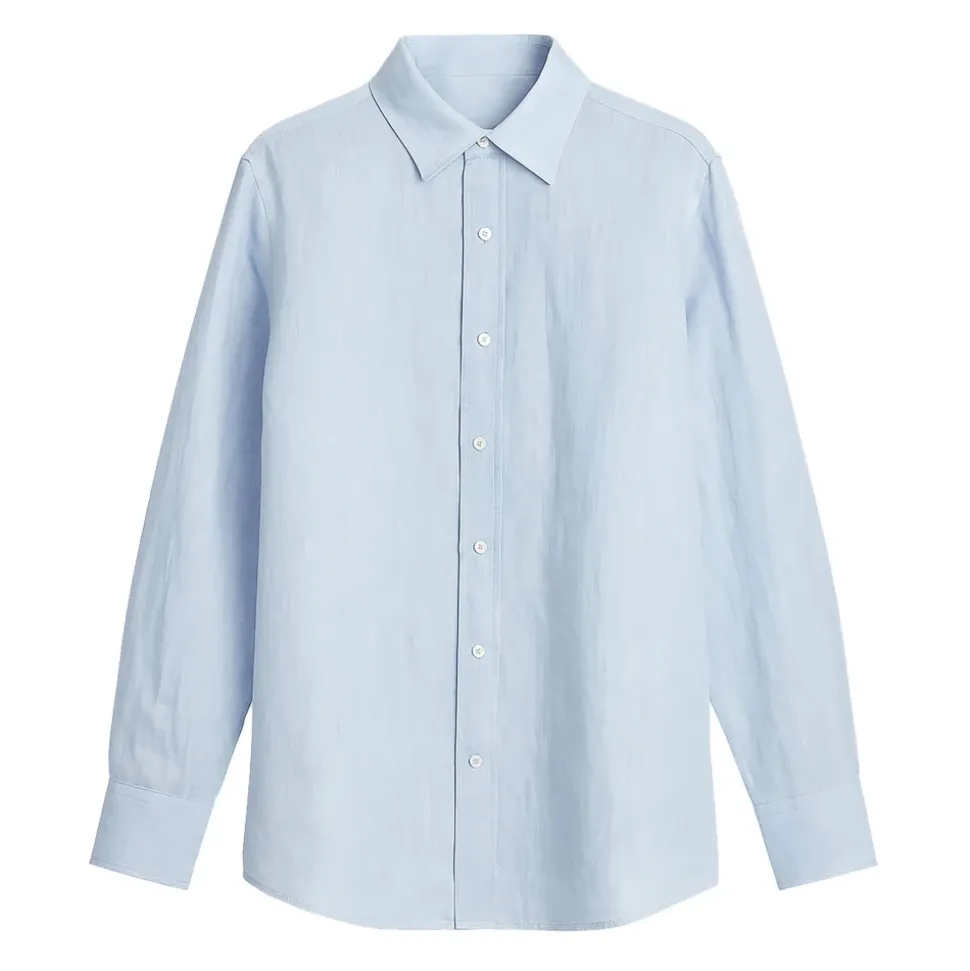 Camicia in misto lino e cotone