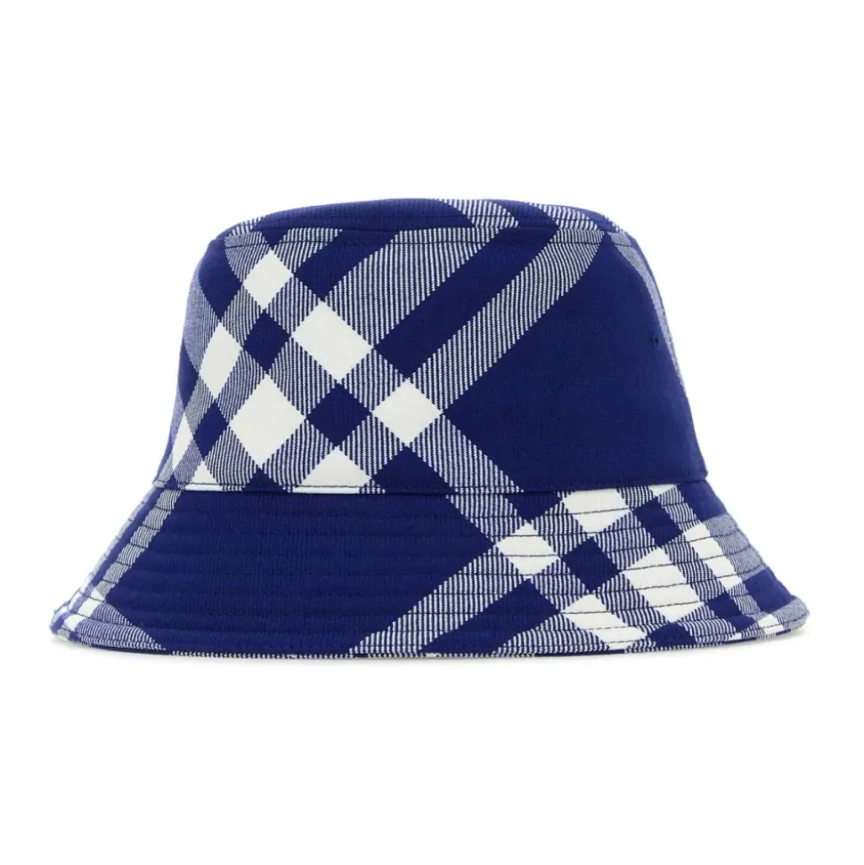 Cappello a Secchiello Ricamato in Misto Poliestere