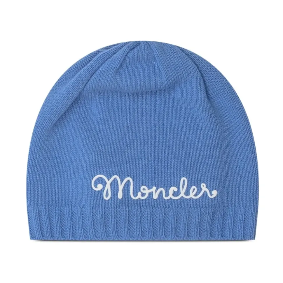 Cappello Bambino in Lana e Cashmere Blu