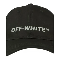 Cappello Nero in Cotone con Logo Ricamato