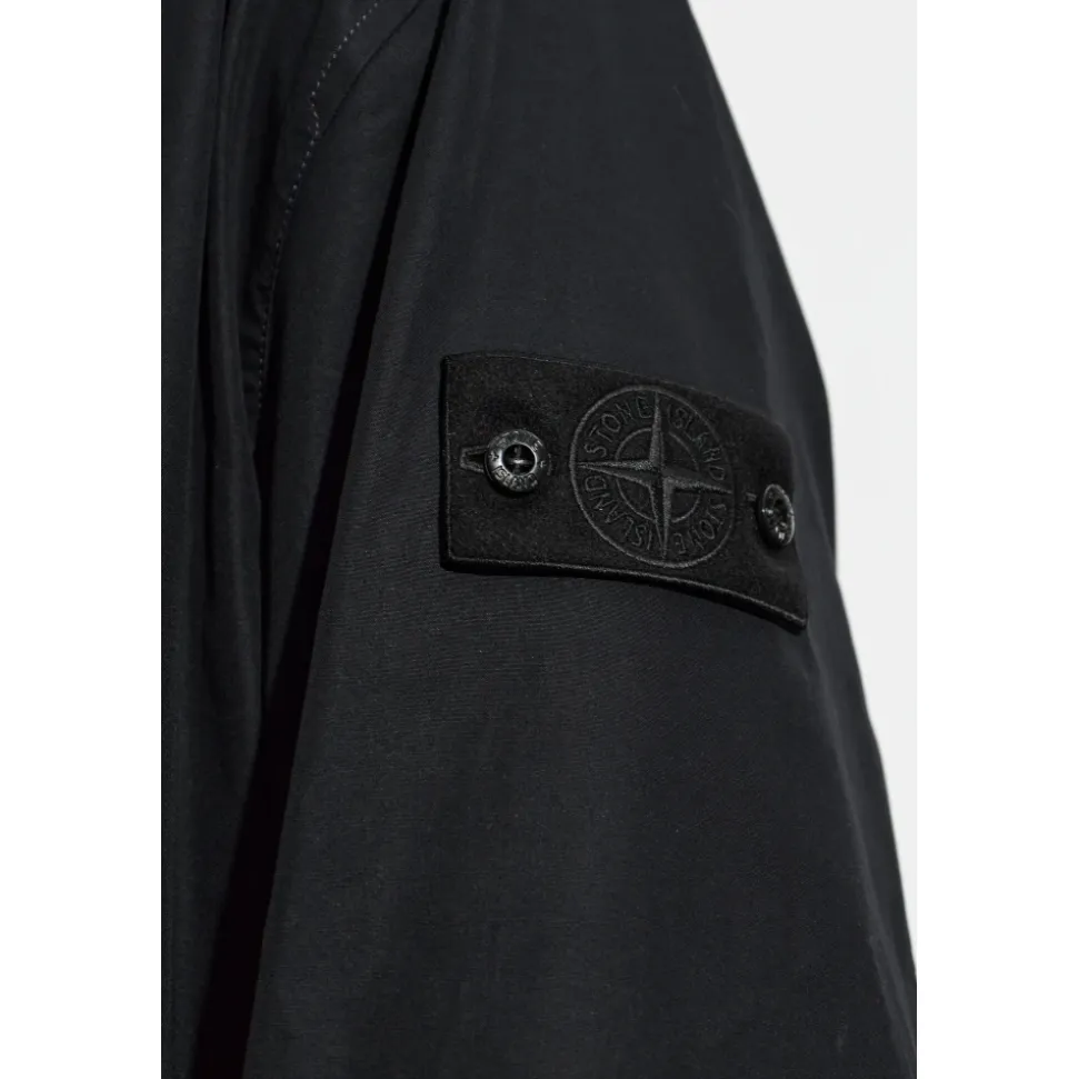 Cappotto con patch logo