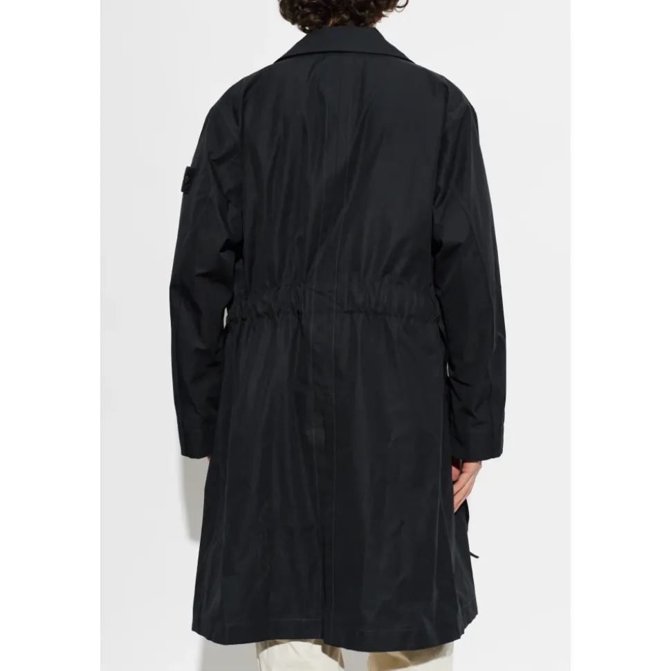 Cappotto con patch logo