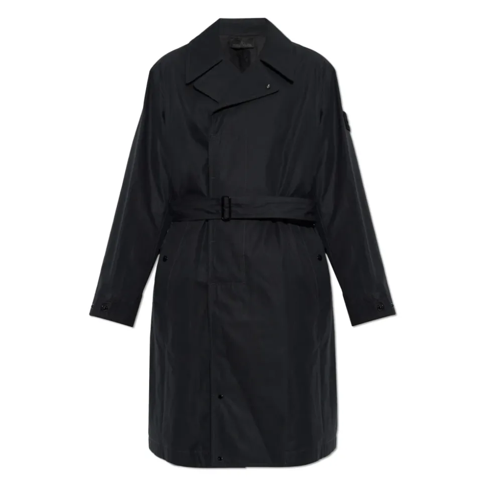 Cappotto con patch logo