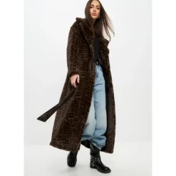 Cappotto Lungo Invernale Reversibile in Faux Fur