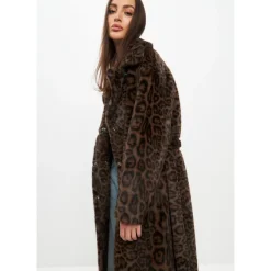 Cappotto Lungo Invernale Reversibile in Faux Fur