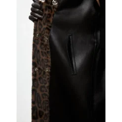 Cappotto Lungo Invernale Reversibile in Faux Fur