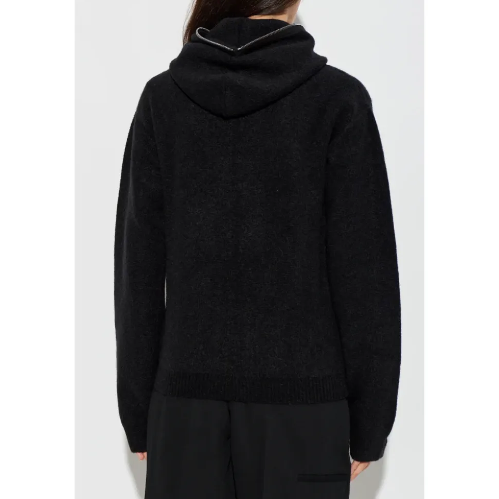 Cardigan con cappuccio