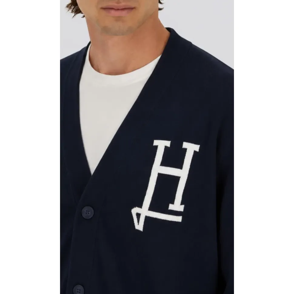 Cardigan con Logo H