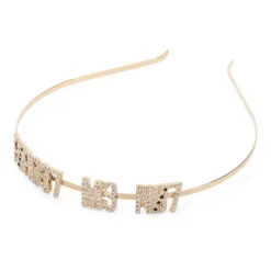 Cerchietto elegante in metallo lucido versatile.