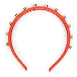 Cerchietto per capelli arancione elegante e versatile