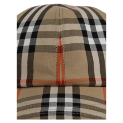 Check Cotton Baseball Cap
