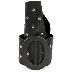 Cintura in pelle con borchie decorative