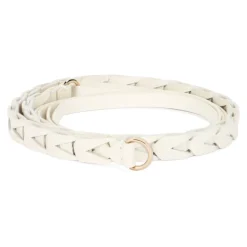 Cintura in pelle intrecciata