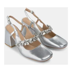 Cinturino per scarpe con tacco dettaglio in strass