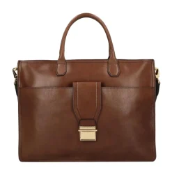 Classica Borsa Messenger in Pelle Marrone Unisex