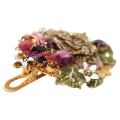 Clip per Capelli Floreale con Cristalli