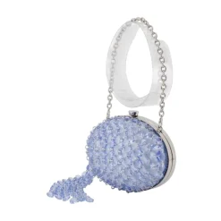 Clutch con Catena di Cristalli Ovale