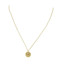 Collana in Denim con Rivetti in Ottone