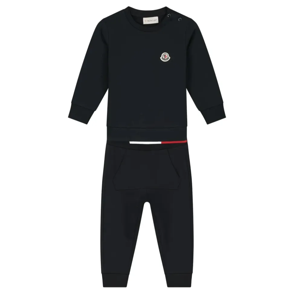 Completo Sportivo in Cotone con Bordo Tricolore