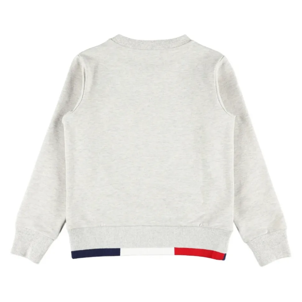 Completo sportivo in cotone con finiture tricolore