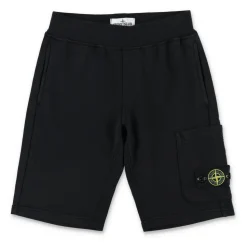 Cotton Fleece Cargo Bermuda Shorts