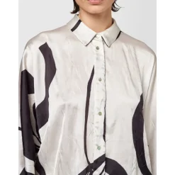 Crikle Flower Kimono Shirt