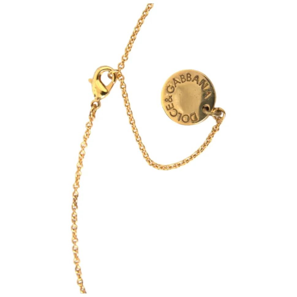 Cuore Oro Pendente Cristallo Charm