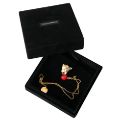 Cuore Oro Pendente Cristallo Charm
