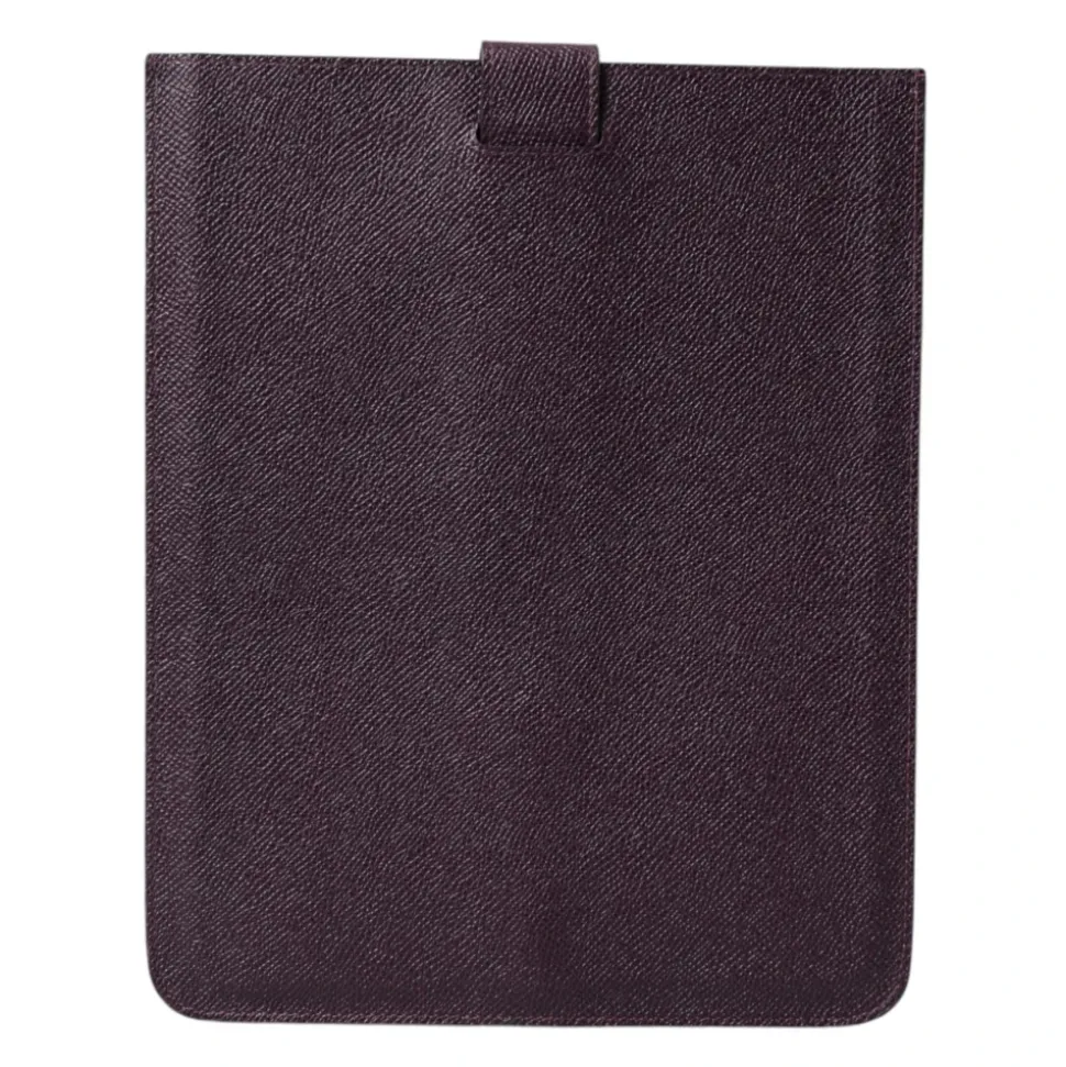 Custodia in pelle con logo e placca per tablet
