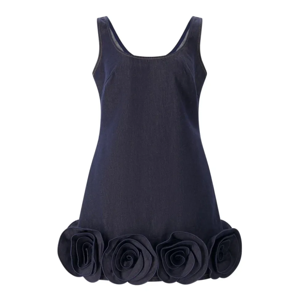 Denim Flower Dress