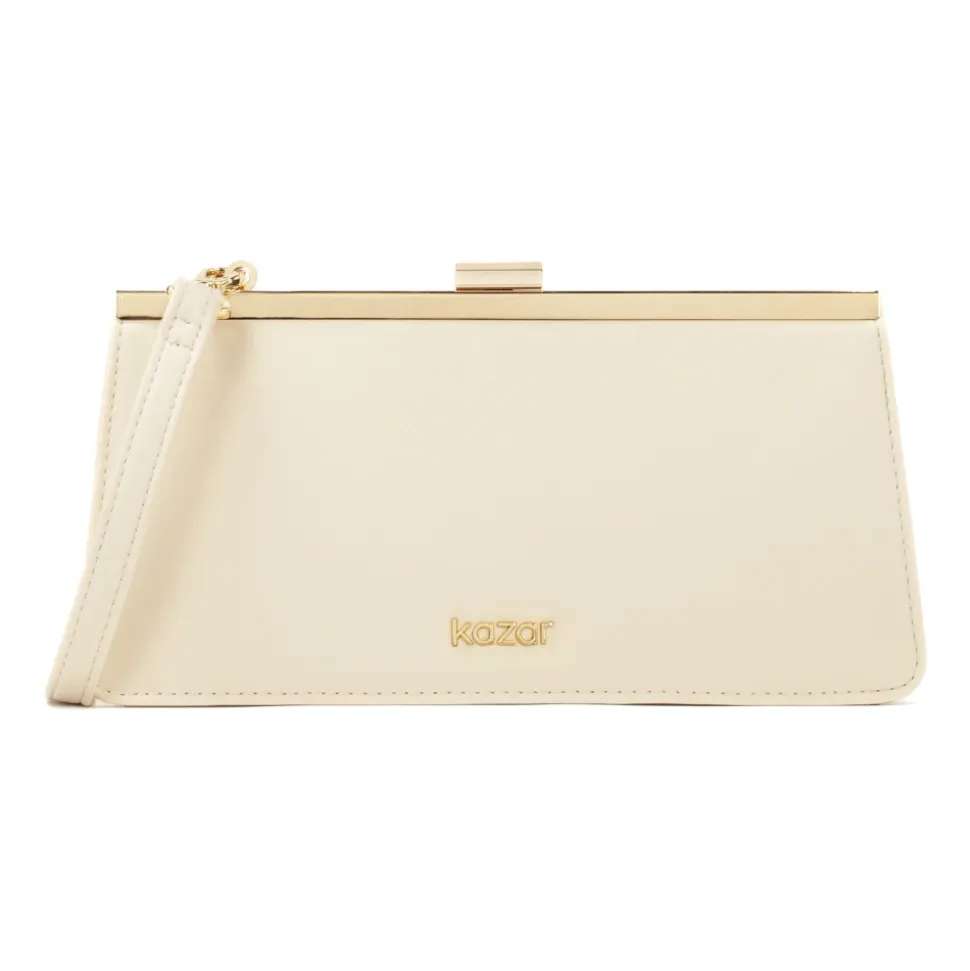 Elegante borsa con telaio in metallo