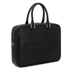 Elegante borsa per laptop in pelle stampata