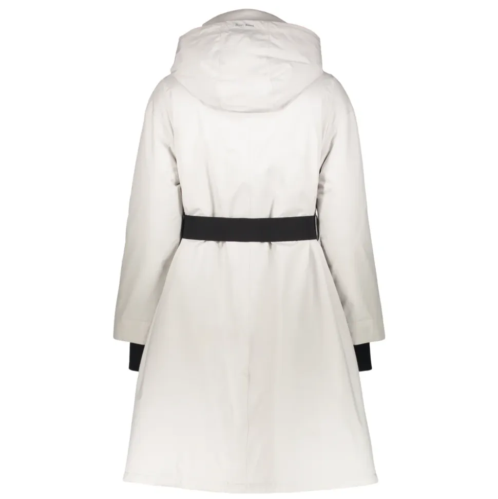 Elegante piumino con cintura