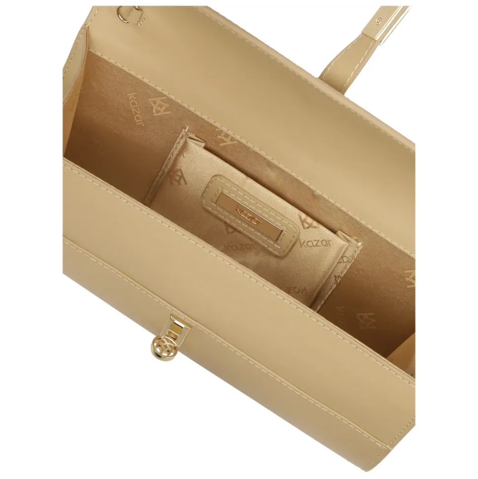Elegante pochette con chiusura monogrammata