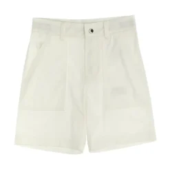 Eleganti Shorts Bianchi con Tasche